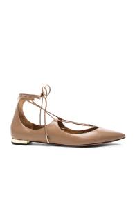 Aquazzura Christy Flats In Neutrals