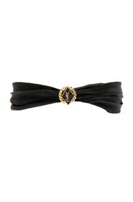 Saint Laurent Army Medallion Choker In Black