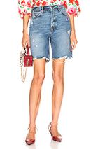 Grlfrnd Marjan Bermuda Shorts In Denim Light