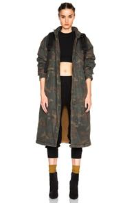 Kanye West X Adidas Originals Trenchcoat In Green,brown