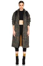 Kanye West X Adidas Originals Trenchcoat In Green,brown