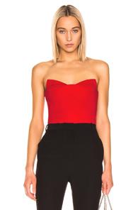 Cushnie Bustier Top In Red