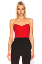 Cushnie Bustier Top In Red