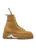 Off-white Suede Hiking Mountain Boots In Neutrals