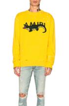 Amiri Alligator Crew In Yellow