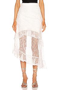 Alexis Firuza Skirt In White