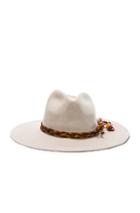 Sensi Studio Classic Long Brim Hat With Cabuya Band Braid In Neutrals