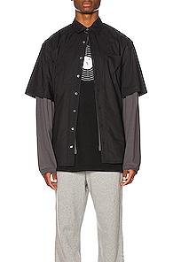Vetements Happiness Shirt In Black,gray