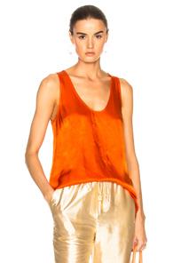 Raquel Allegra Basic Tank In Orange