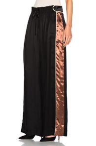 Peter Pilotto Satin Trousers In Black
