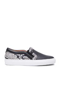 Givenchy Low Skate Elaphe Sneakers In Black,animal Print