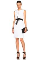 Kaufmanfranco 4 Ply Crepe Belted Dress In White
