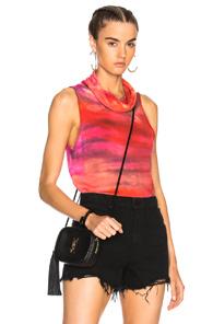Raquel Allegra Icon Top In Ombre & Tie Dye,pink,red