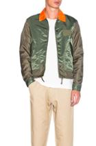 Ganryu Taffeta Twill Jacket In Green