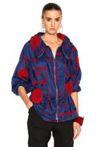 Stella Mccartney Nylon Flock Print Jacket In Abstract,blue,red