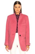 Isabel Marant Felis Coat In Pink