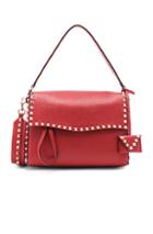 Valentino Rockstud Single Handle Bag In Red