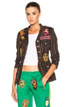 History Repeats Giacca Donna History Jacket In Blue,stripes,yellow