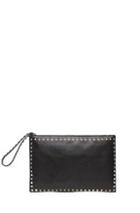 Valentino Small Rockstud Clutch In Black