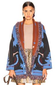 Alanui Good Luck Jac Cardigan In Blue,red