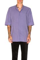 Haider Ackermann Short Sleeved Oversized Shirt In Purple