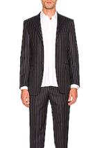 Cobra Sc Notch Lapel Blazer In Blue,stripes