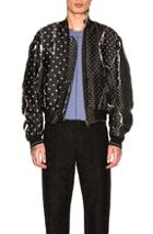 Haider Ackermann Bomber Jacket In Black,geometric Print