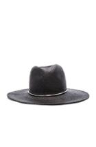 Janessa Leone Begonia Panama Hat In Black