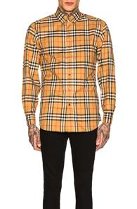 Burberry Long Sleeve Vintage Check Shirt In Neutral,plaid