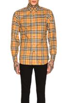 Burberry Long Sleeve Vintage Check Shirt In Neutral,plaid