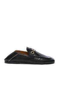 Isabel Marant Leather Fosten Loafers In Black
