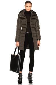 Moncler Flammette Giubbotto Jacket In Green