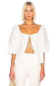 Cult Gaia Aurel Top In White