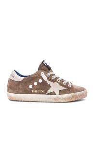 Golden Goose Suede Superstar Sneakers In Brown