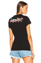 Off-white Flowers Fitted Tee In Black
