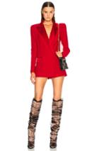 Faith Connexion Tux Blazer Romper In Red