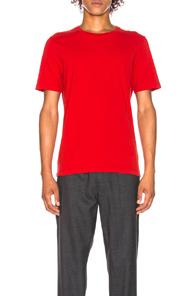Maison Margiela Garment Dyed Tee In Red