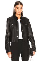 Rta Ashley Leather Jacket In Black
