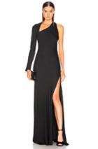Michelle Mason Gown With Asymmetrical Back In Black