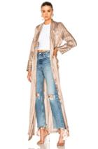 Equipment Florian Trench Coat In Gray,neutrals,stripes