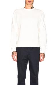 Thom Browne Honeycomb Pique Sweatshirt In White