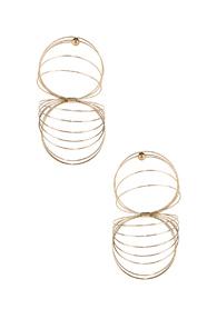 Y Project Gold Slinky Earrings In Metallic