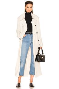 Acne Studios Lucie Trench Coat In Neutrals