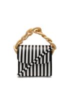 Marques ' Almeida Chain Bag In Black,stripes