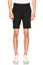 Thom Browne Low Rise Skinny Shorts In Blue