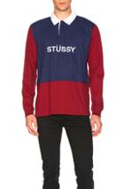 Stussy Panel Rugby In Blue