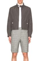 Thom Browne Harrington Jacket In Gray