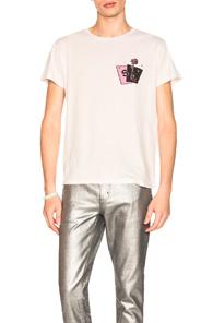 Saint Laurent Graphic Tee In White