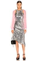 Sandy Liang Fonda Dress In Metallic,pink