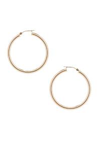 Erth 14k Gold Hoop X Earring In Metallics